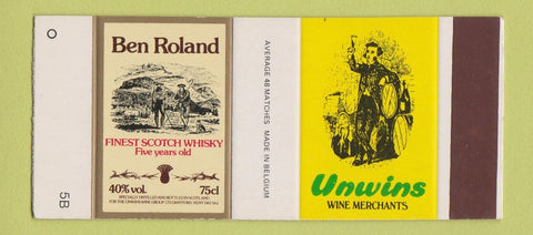 Matchbox - Unwins Wine Ben Roland Scotch Whiskey