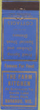 Matchbook Cover - Farm Kitchen Fried Chicken Baraboo WI