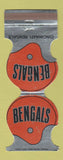 Matchbook Cover - Cincinnati Bengals Football Hunter Savings OH 1973  Jewelite