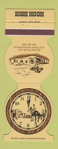 Matchbook Cover - High Noon Albuquerque NM