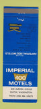 Matchbook Cover - Imperial 400 Motels Seattle WA