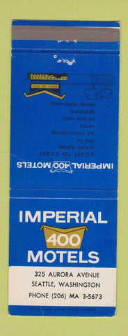 Matchbook Cover - Imperial 400 Motels Seattle WA