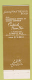 Matchbook Cover - Mark Thomas' Outrigger Monterey CA Tiki