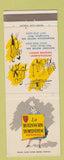 Matchbook Cover - La Rotisserie Normande Framingham MA New Haven CT