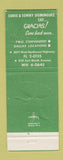 Matchbook Cover - Tupinamba Restaurant Mexican Dallas TX