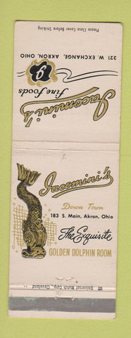 Matchbook Cover - Jacomini's Restaurant Akron OH