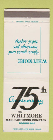 Matchbook Cover - Whitmore Manufacturing 75th Cleveland OH WEAR