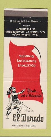 Matchbook Cover - El Dorado Restaurant Milwaukee WI