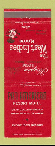 Matchbook Cover - Pan American Resort Motel Miami Beach FL WEAR