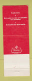 Matchbook Cover - La Savoie Restaurant Metairie LA