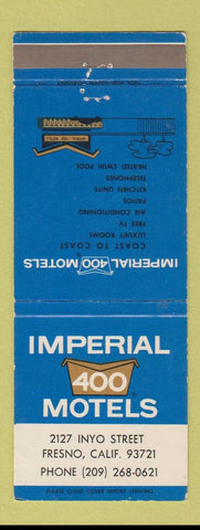Matchbook Cover - Imperial 400 Motels Fresno CA