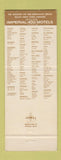 Matchbook Cover - Imperial 400 Motels Fresno CA