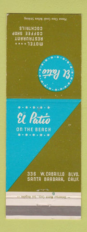 Matchbook Cover - El Patio Motel Restaurant Santa Barbara CA