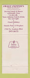 Matchbook Cover - Sweet Pepper's Restaurant Colorado Springs