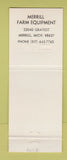Matchbook Cover - Massey Ferguson Tractors Merrill MI