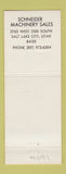 Matchbook Cover - Massey Ferguson Tractors Salt Lake City UT WEAR
