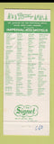Matchbook Cover - Imperial 400 Motels Christmas Phoenix AZ