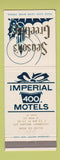 Matchbook Cover - Imperial 400 Motels Christmas East Hartford CT
