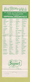 Matchbook Cover - Imperial 400 Motels Christmas Lakeland FL