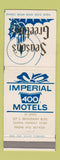 Matchbook Cover - Imperial 400 Motels Christmas Salina KS WEAR