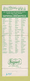 Matchbook Cover - Imperial 400 Motels Christmas Salina KS WEAR