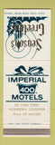 Matchbook Cover - Imperial 400 Motels Christmas Alexandria LA