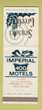 Matchbook Cover - Imperial 400 Motels Christmas Warren OH