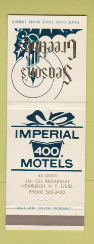 Matchbook Cover - Imperial 400 Motels Christmas Warren OH