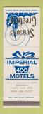 Matchbook Cover - Imperial 400 Motels Christmas Everett WA