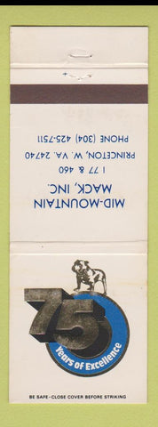 Matchbook Cover - Mack Trucks 75th Princeton WV