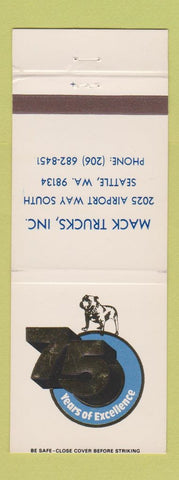 Matchbook Cover - Mack Trucks 75th Seattle WA