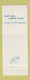 Matchbook Cover - Mack Trucks 75th Allentown PA