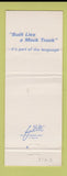 Matchbook Cover - Mack Trucks 75th Medford OR