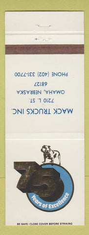 Matchbook Cover - Mack Trucks 75th Omaha NE