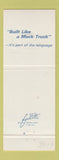 Matchbook Cover - Mack Trucks 75th Springfield MO