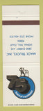 Matchbook Cover - Mack Trucks 75th Signal Hill CA