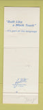 Matchbook Cover - Mack Trucks 75th Signal Hill CA