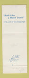 Matchbook Cover - Mack Trucks 75th Los Angeles CA