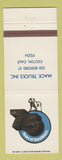 Matchbook Cover - Mack Trucks 75th Colton CA