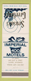 Matchbook Cover - Imperial 400 Motels Christmas Casper WY