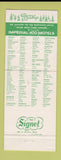 Matchbook Cover - Imperial 400 Motels Christmas Casper WY