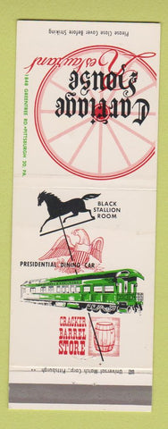 Matchbook Cover - Carriage House Restaurant Pittsburgh PA WEAR