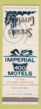Matchbook Cover - Imperial 400 Motels Christmas South San Francisco CA