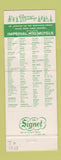 Matchbook Cover - Imperial 400 Motels Christmas South San Francisco CA