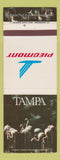 Matchbook Cover - Piedmont Airlines Tampa FL flamingos