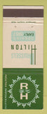 Matchbook Cover - Brussels Hilton Hotel 1967