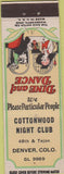 Matchbook Cover - Cottonwood Night Club Denver CO deco