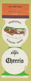 Matchbook Cover - Cheerio Pro Staff Santa Monica CA Golf