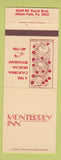 Matchbook Cover - Monterrey Inn Allison Park PA