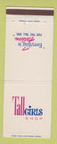 Matchbook Cover - Tall Girls Clothes Buffalo Chicago Flint Toledo